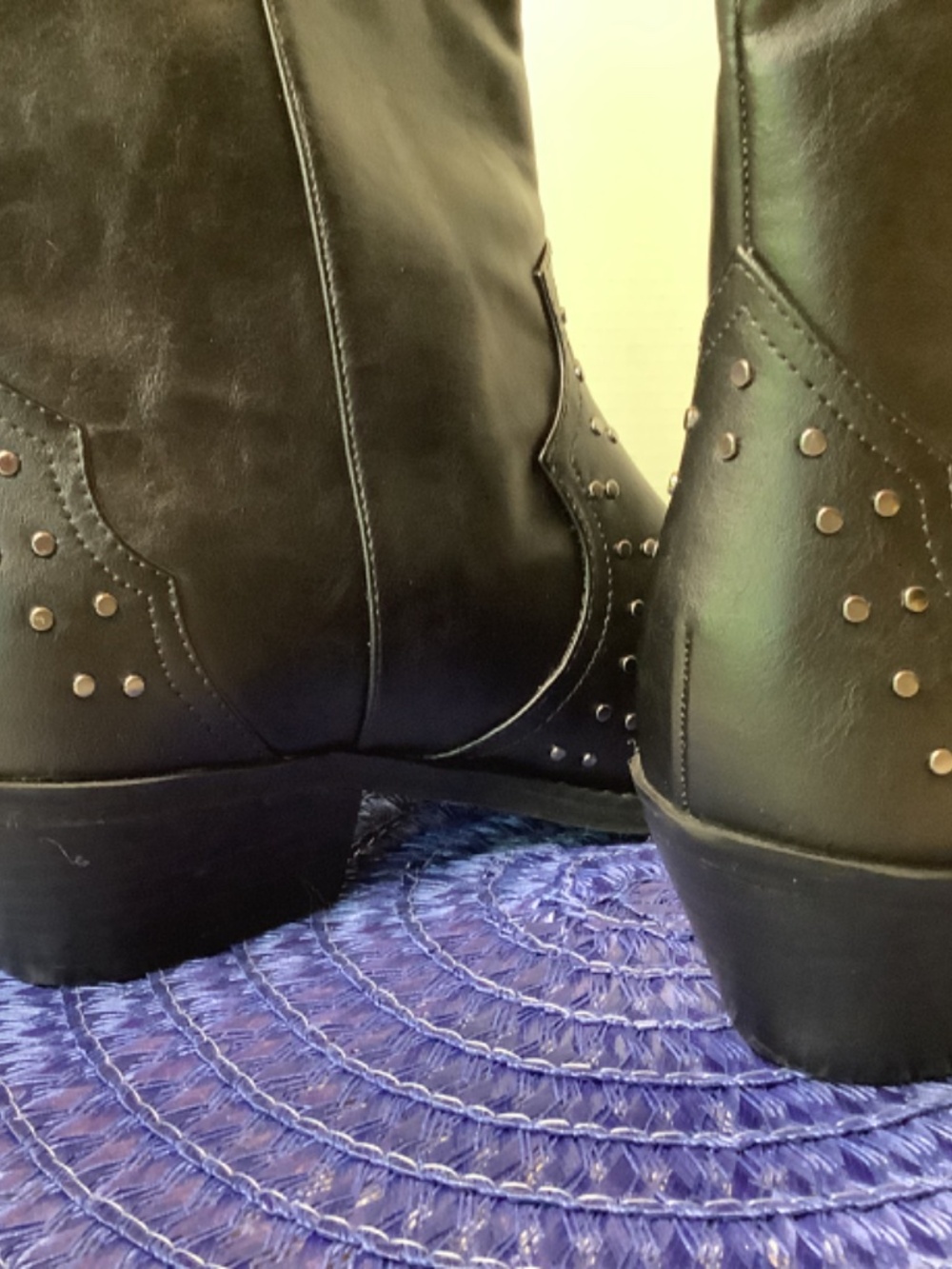 NWOT‎ Dolce Vita Black western cowboy boots stud - Picture 7 of 15